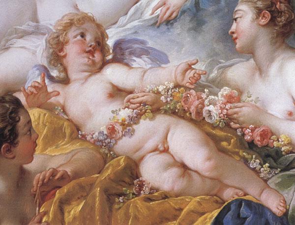 Francois Boucher Details of Cupid a Captive